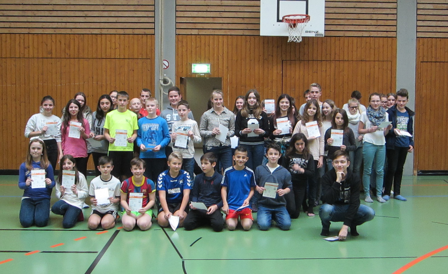 Sportabzeichenverleihung in der Sekundarstufe